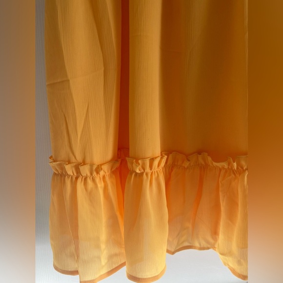 NWT Honeymoon Vacation CupShe Yellow Sunshine Tie Shoulder Mini Dress - Picture 7 of 8